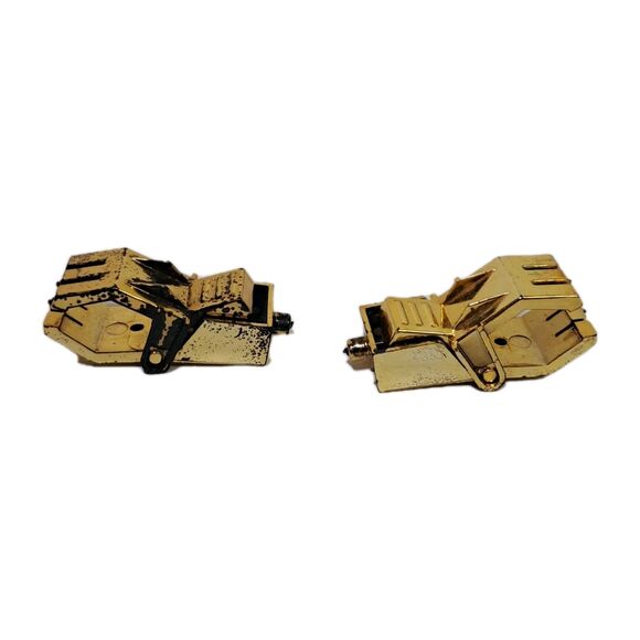 Vtg Mego Inter-Changables Lord Meto Set Of 2 Gold Hand Claw Claws Weapon Part - Picture 2 of 7